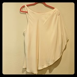 BCBG Generation ivory asymmetrical blouse S Large